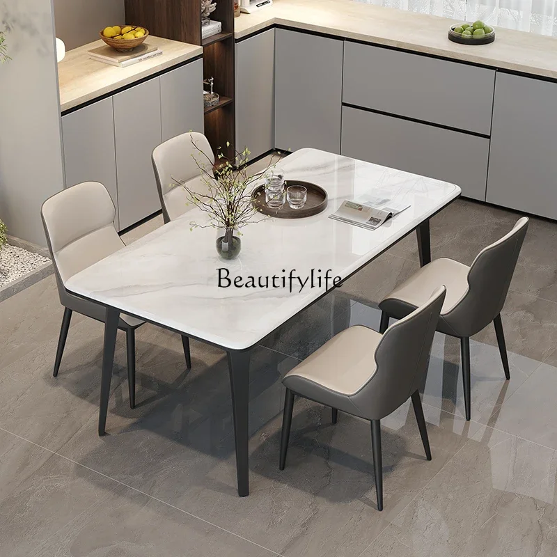 FG11Microcrystalline stone Italian light luxury rock slab dining table household small apartment
FG11Microcrystalline stone Italian light luxury rock slab dining table household small apartment
