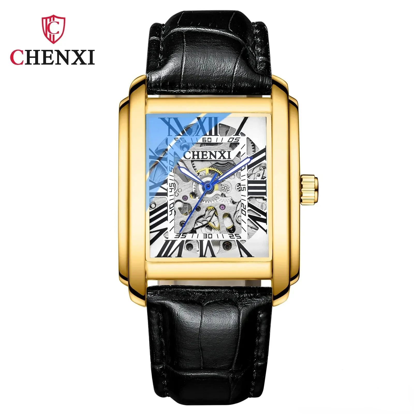CHENXI 8816 Luxury Gold Automatic Watch Men Business Waterproof Skeleton Tourbillon Mechanical Wristwatch Relogio Masculino
CHENXI 8816 Luxury Gold Automatic Watch Men Business Waterproof Skeleton Tourbillon Mechanical Wristwatch Relogio Masculino
