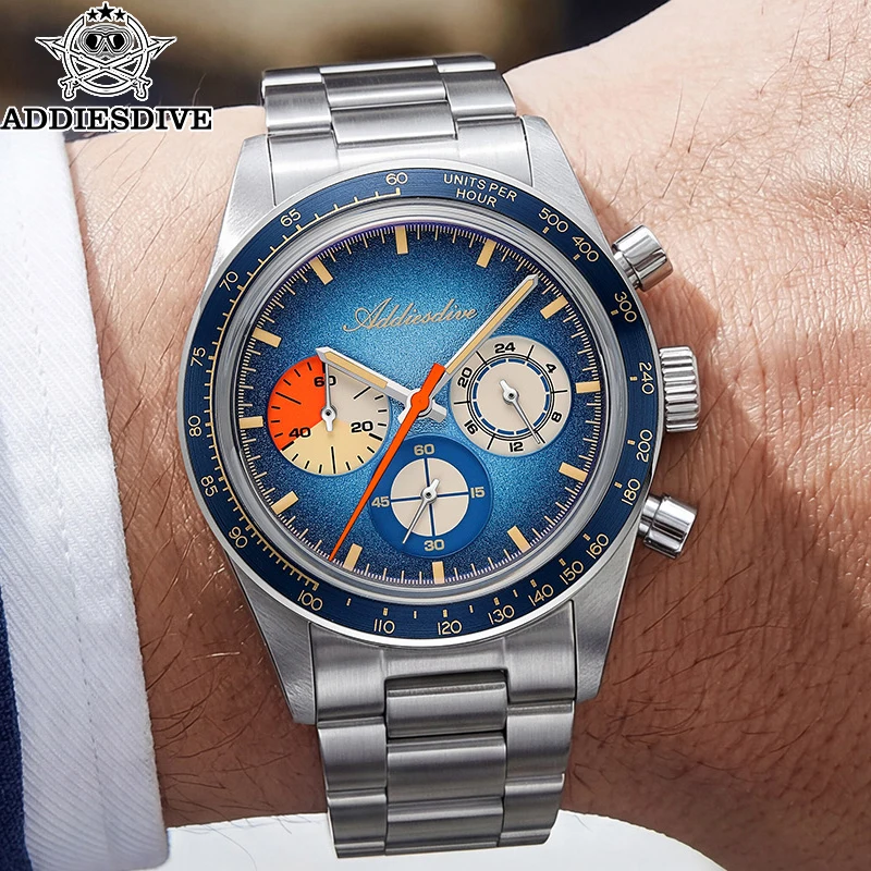 ADDIESDIVE Top Brand 37mm Classic Man Quartz Watch K1 Dome Glass Aluminum Bezel 100m Waterproof Watches Luminous Chronograph New
ADDIESDIVE Top Brand 37mm Classic Man Quartz Watch K1 Dome Glass Aluminum Bezel 100m Waterproof Watches Luminous Chronograph New