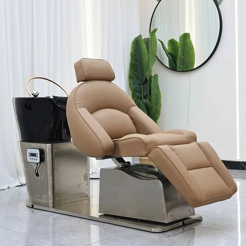 New Arrive Luxurious Barbershop Furniture Black Ceramic Basin Washing Chair Modern Stainless Steel Base Rotation Shampoo Chair B
New Arrive Luxurious Barbershop Furniture Black Ceramic Basin Washing Chair Modern Stainless Steel Base Rotation Shampoo Chair B