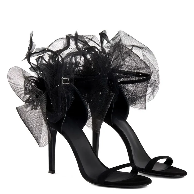 Summer new bag heel suede mesh flower with open toe sexy sandals stilton high-heeled banquet dress large size women's sandals
Summer new bag heel suede mesh flower with open toe sexy sandals stilton high-heeled banquet dress large size women's sandals