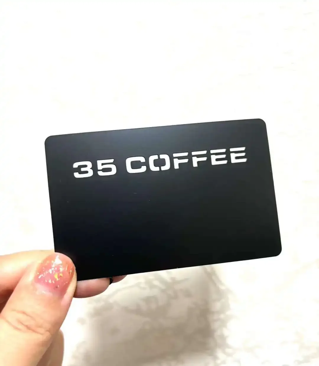 Black Engraved Cut Out Logo Luxury Matte Black Metal Business Card with Custom Design
Black Engraved Cut Out Logo Luxury Matte Black Metal Business Card with Custom Design