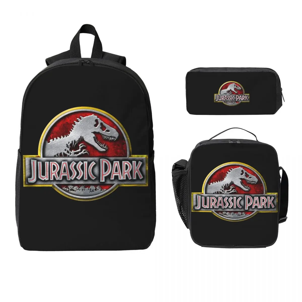 Рюкзак с динозавром Парк Юрского периода, студенческая сумка для книг для мальчиков и девочек, школьная сумка, сумки на плечо для ноутбука, 3 шт., изолированная сумка для обеда, пенал
Рюкзак с динозавром Парк Юрского периода, студенческая сумка для книг для мальчиков и девочек, школьная сумка, сумки на плечо для ноутбука, 3 шт., изолированная сумка для обеда, пенал