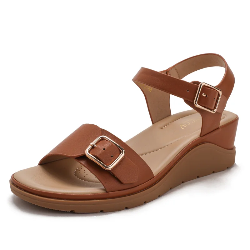 Wedge Roman Sandals New Summer Bohemian Outdoor Casual Metal Simple Thick-Soled Beach Sandals
Wedge Roman Sandals New Summer Bohemian Outdoor Casual Metal Simple Thick-Soled Beach Sandals