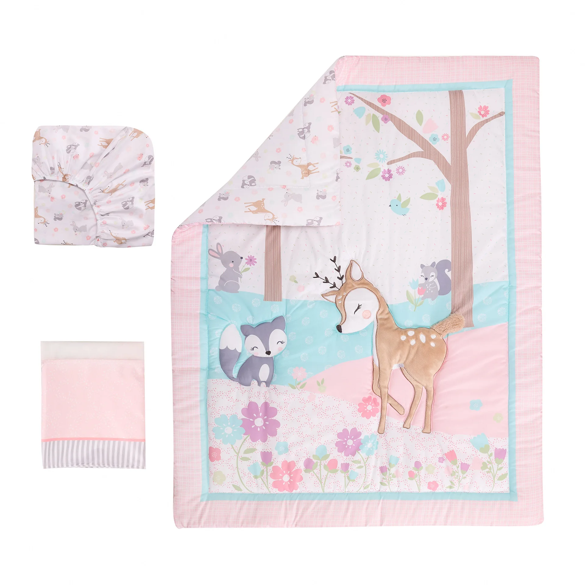 Newborn Set Three piece Children's (Blanket+Fitted Sheet+Bed Skirt) Infant Bedding Suitable for All Seasons CJ267
Newborn Set Three piece Children's (Blanket+Fitted Sheet+Bed Skirt) Infant Bedding Suitable for All Seasons CJ267