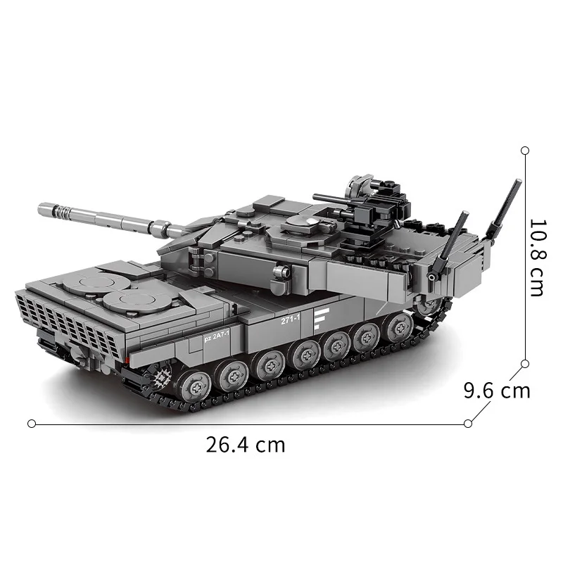 Германия LEOPARD 2A7 Основный боевой танк Современная модель военной машины Строительный блок WW2 Кирпич Армейские силы Фигурки Игрушки для мальчиков
Германия LEOPARD 2A7 Основный боевой танк Современная модель военной машины Строительный блок WW2 Кирпич Армейские силы Фигурки Игрушки для мальчиков