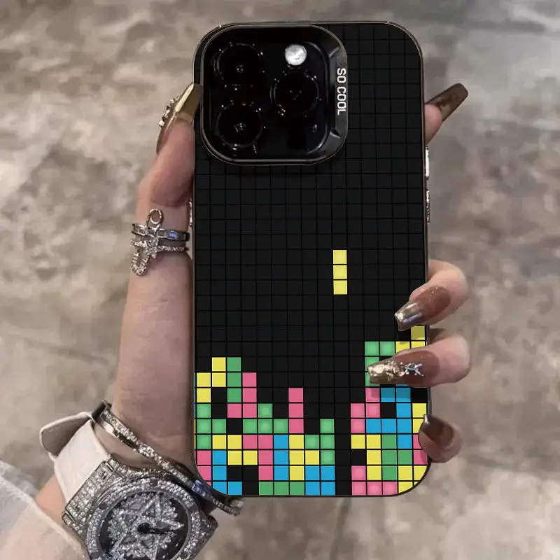 Design of spliced colorful squares phone case for iPhone 16 15 14 13 12 11 Pro/ Max/Plus shock-proof rear cover anti-fingerprint
Design of spliced colorful squares phone case for iPhone 16 15 14 13 12 11 Pro/ Max/Plus shock-proof rear cover anti-fingerprint