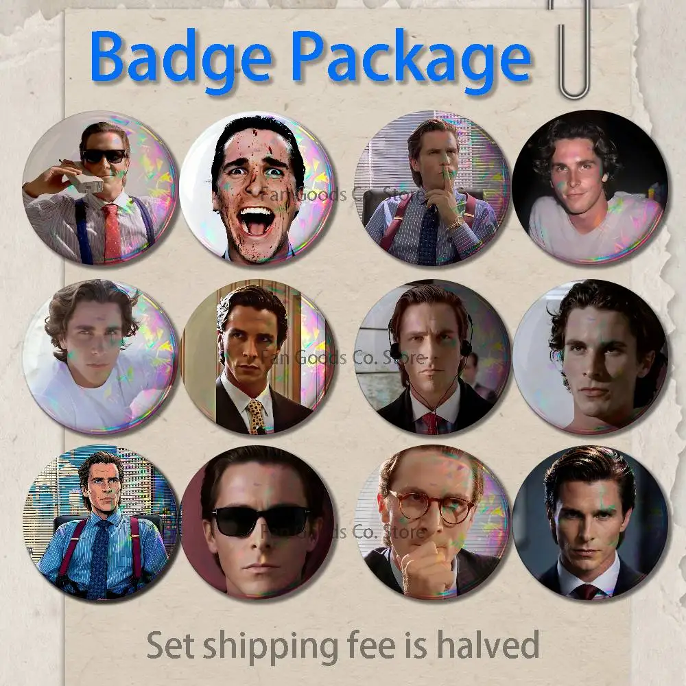 Patrick Bateman American Psycho 2-piece set Pins Backpack Clothes Jewelry Accessories Round Brooch Button Badge Fans Collection
Patrick Bateman American Psycho 2-piece set Pins Backpack Clothes Jewelry Accessories Round Brooch Button Badge Fans Collection