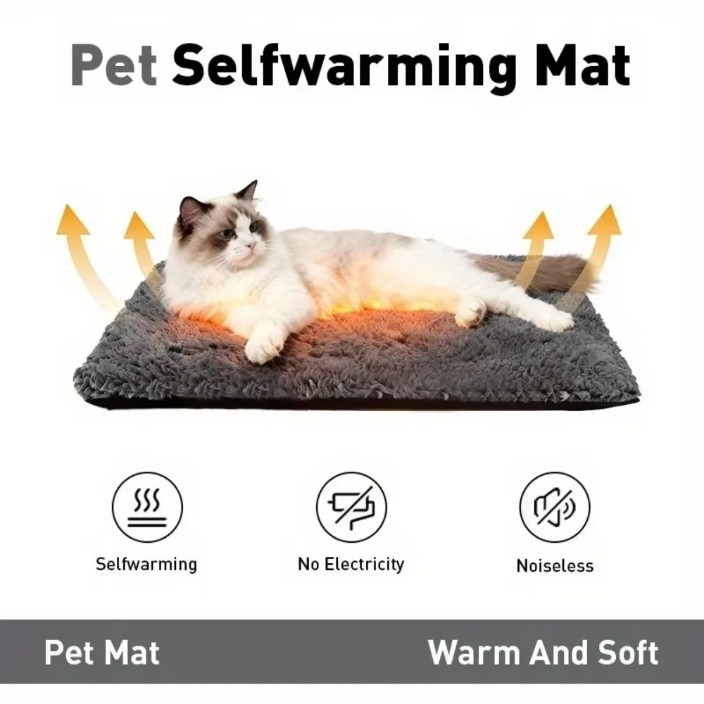 Ultra-Soft Self Warming Cat Mat Non-Slip All-Season Pet Bed Indoor/Outdoor Use with Heat Retention Pet Bed Pad
Ultra-Soft Self Warming Cat Mat Non-Slip All-Season Pet Bed Indoor/Outdoor Use with Heat Retention Pet Bed Pad