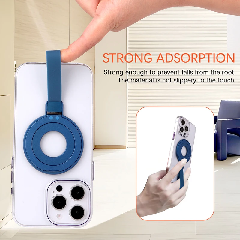 For MagSafe Ring Metal Strong Magnetic Finger Ring Phone Holder With Silicone Cord Rotation Kickstand For iPhone Samsung Xiaomi
For MagSafe Ring Metal Strong Magnetic Finger Ring Phone Holder With Silicone Cord Rotation Kickstand For iPhone Samsung Xiaomi