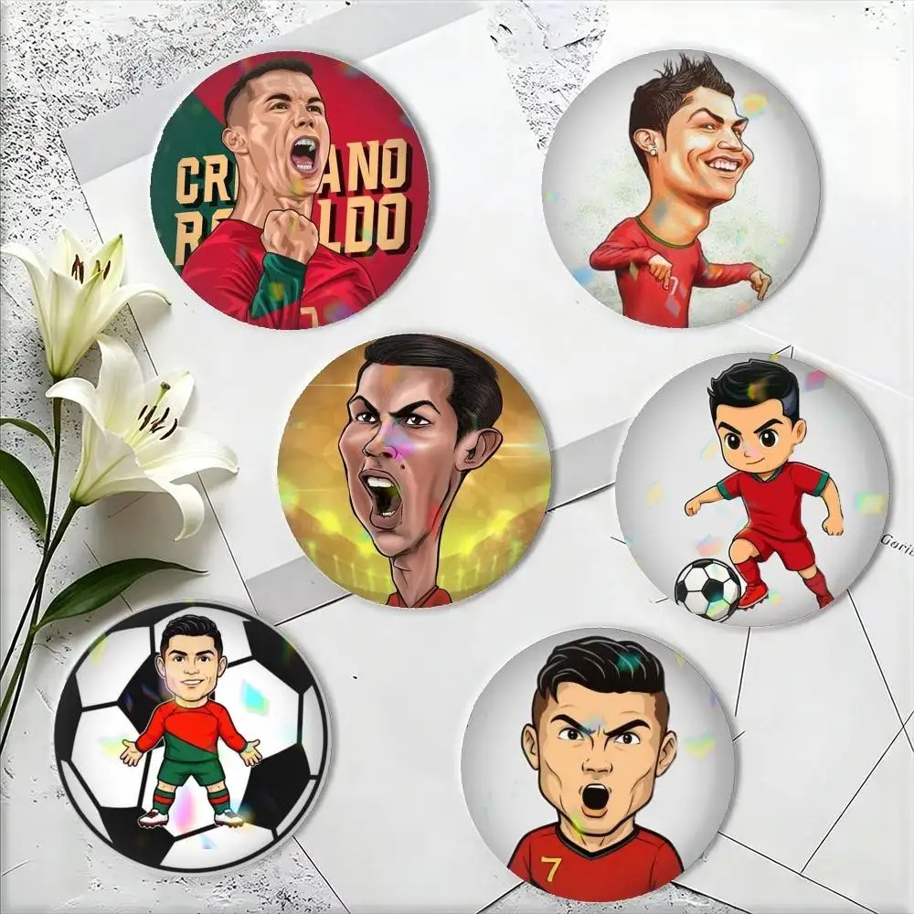Cartoon CR7 Cristiano-O R-Ronaldo 25 32 44 58 75mm Badges Personalized Round Brooches Pins Accessory Gift
Cartoon CR7 Cristiano-O R-Ronaldo 25 32 44 58 75mm Badges Personalized Round Brooches Pins Accessory Gift
