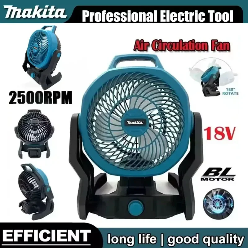 Makita Portable Camping Fan Powered Desktop Floor Fan Multi Purpose Adjustable Head 3 Speed Setting Powered Desktop Floor Fan
Makita Portable Camping Fan Powered Desktop Floor Fan Multi Purpose Adjustable Head 3 Speed Setting Powered Desktop Floor Fan