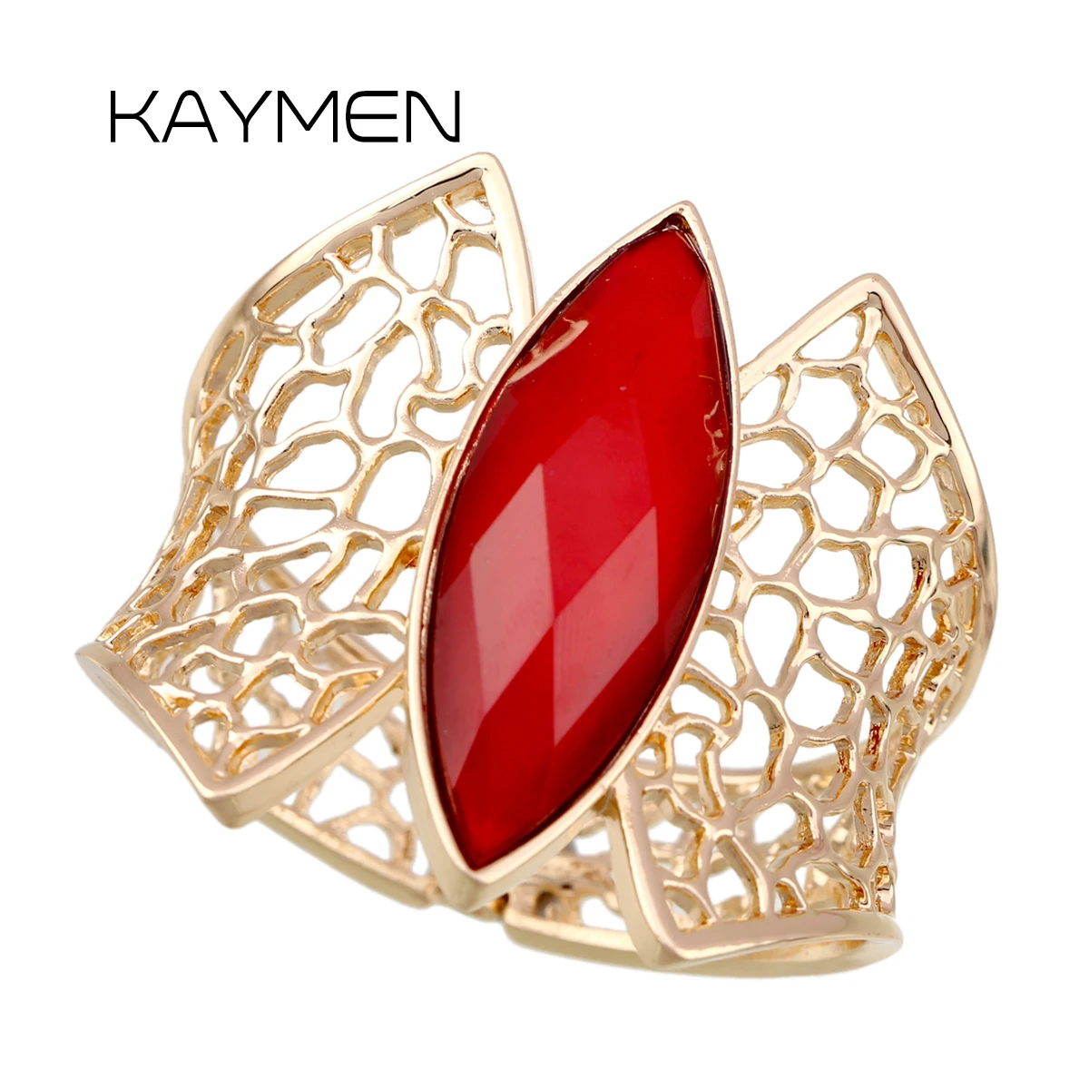Kaymen Jewelry Women's Fashion Gold Plated Hollow Out Shape Inlaid Resin Stone Statement Cuff Bracelet Bangle for Party Wedding
Kaymen Jewelry Women's Fashion Gold Plated Hollow Out Shape Inlaid Resin Stone Statement Cuff Bracelet Bangle for Party Wedding
