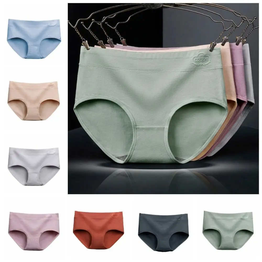 4pcs Breathable Solid Color Cotton Panties Underpants Seamless Women Underwear Lingerie Mid Waist Briefs Lady
4pcs Breathable Solid Color Cotton Panties Underpants Seamless Women Underwear Lingerie Mid Waist Briefs Lady