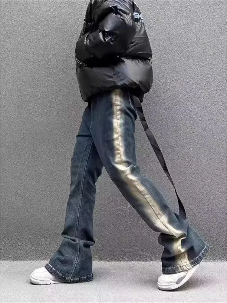 Мужские джинсы в американском ретро-стиле, синие, свободного кроя, прямые, с легким расклешением, молодежный тренд, износостойкие...
Мужские джинсы в американском ретро-стиле, синие, свободного кроя, прямые, с легким расклешением, молодежный тренд, износостойкие...