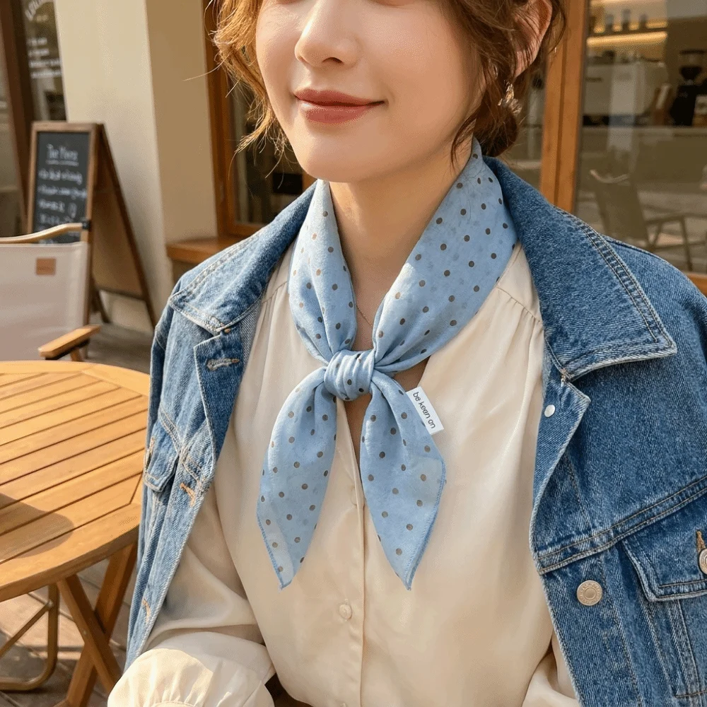Versatile Lightweight Polka Dot Headscarf Multi Color Breathable Square Scarf Headwrap Soft Bandana Autumn
Versatile Lightweight Polka Dot Headscarf Multi Color Breathable Square Scarf Headwrap Soft Bandana Autumn