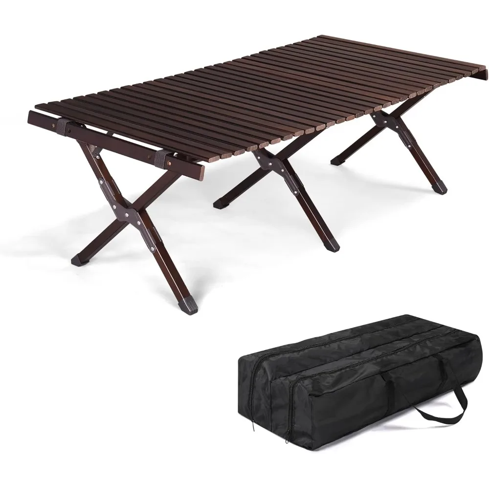 Folding Camping Table, Lightweight Roll-Up Table Portable Picnic Table with Easy Carrying Bag for Outdoor, Beach, Picnic, Backya
Folding Camping Table, Lightweight Roll-Up Table Portable Picnic Table with Easy Carrying Bag for Outdoor, Beach, Picnic, Backya