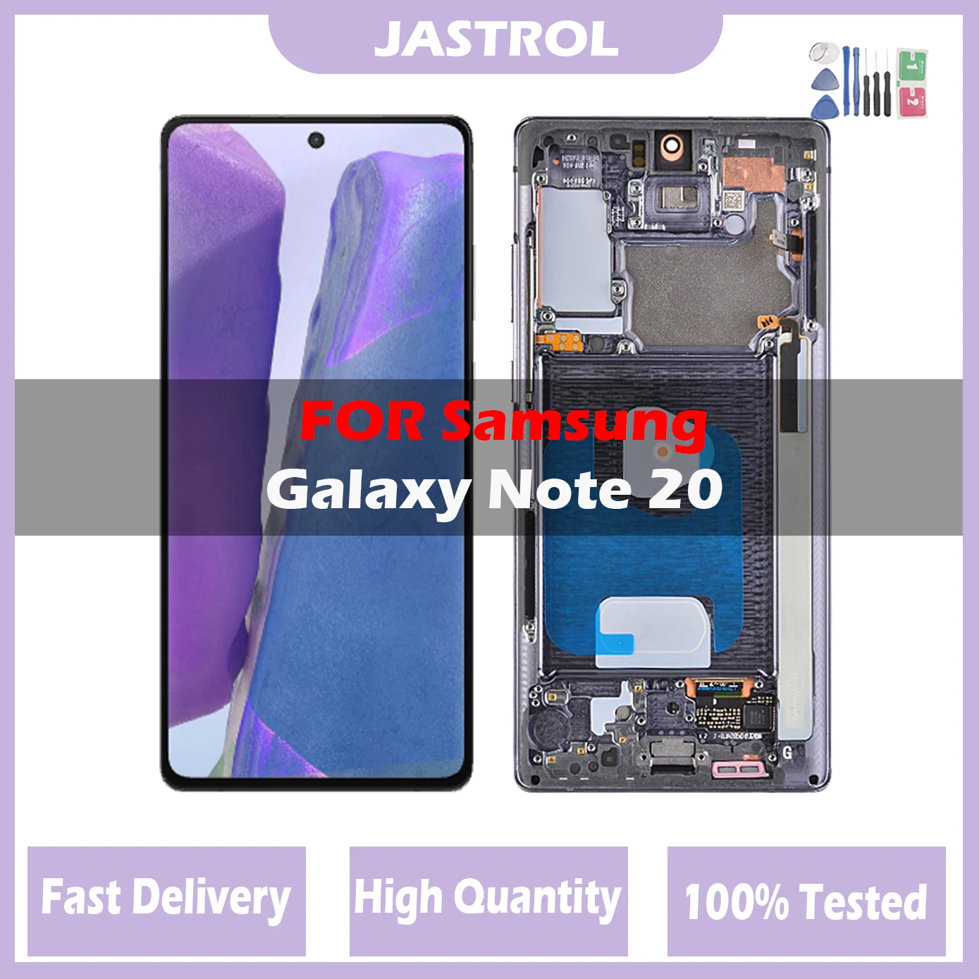 OLED LCD Display For Samsung Galaxy Note 20 LCD Display Touch Screen Digitizer Assembly For Samsung Note20 N980 N980F With Frame
OLED LCD Display For Samsung Galaxy Note 20 LCD Display Touch Screen Digitizer Assembly For Samsung Note20 N980 N980F With Frame