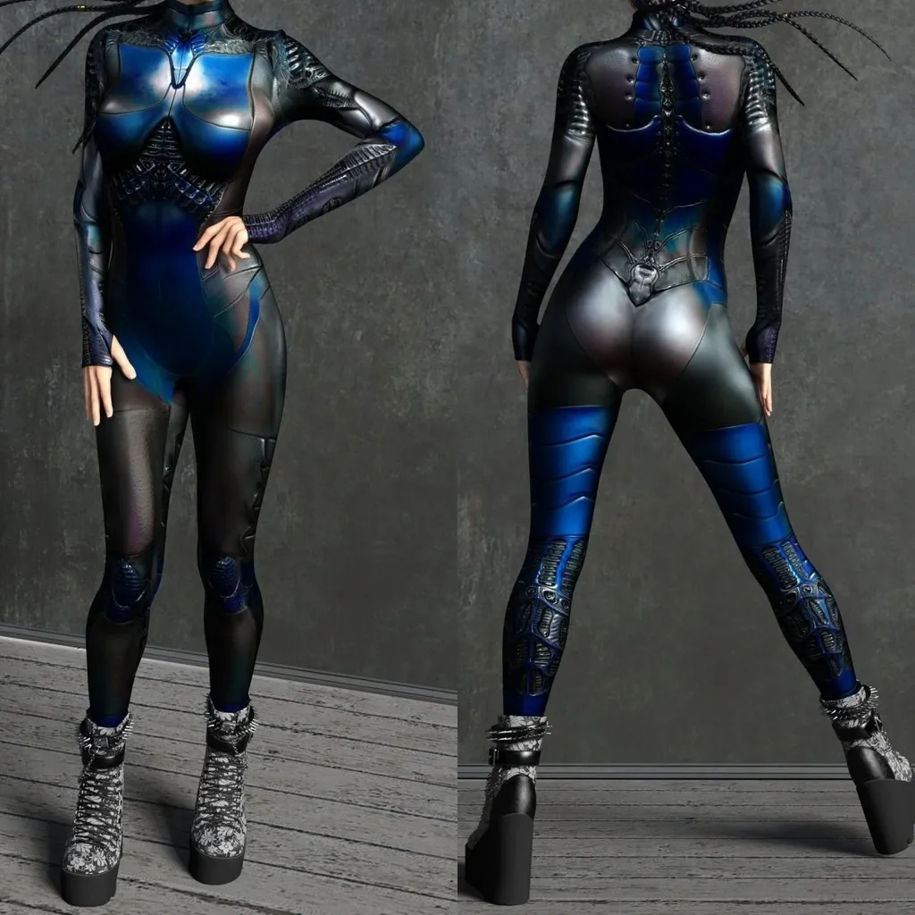 Unisex Cyber Punk 3D Digital Printing Halloween Party Role Play Outfit Women Men Cosplay Costume Carnival Jumpsuit
Unisex Cyber Punk 3D Digital Printing Halloween Party Role Play Outfit Women Men Cosplay Costume Carnival Jumpsuit
