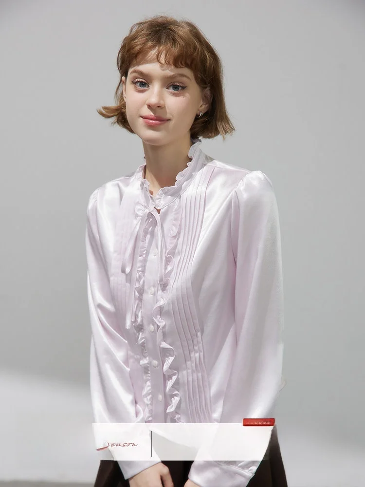 WPsense Long Sve Satin Pinki Purple Pleated Women's irt Autumn 2025 New Sle Casual Straight Cut Polyester Fabric
WPsense Long Sve Satin Pinki Purple Pleated Women's irt Autumn 2025 New Sle Casual Straight Cut Polyester Fabric