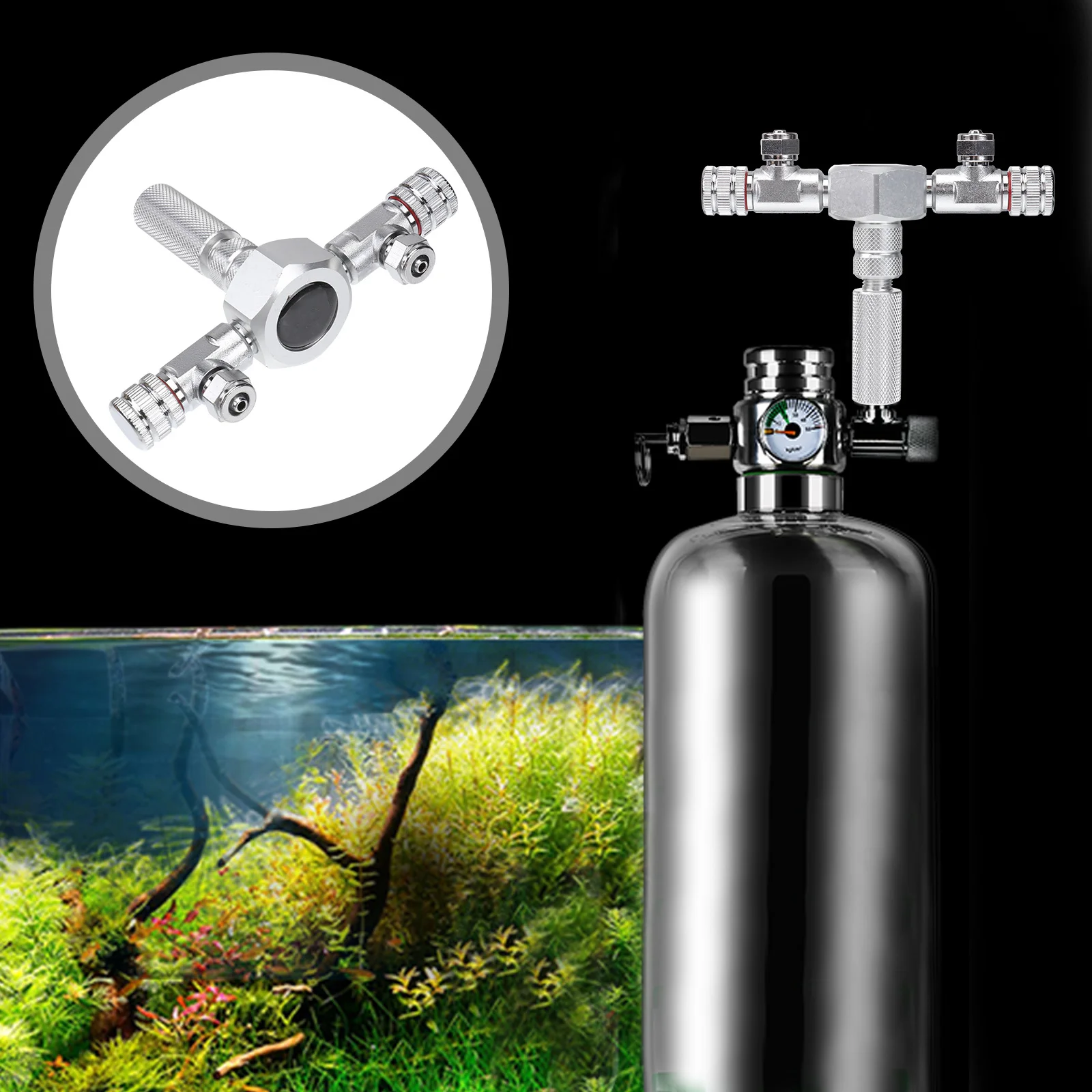 2 in 1 Co2 Aquarium Connector Metal Alloy Inline Tubing Hose Mending Extension Valve Fish Tank Connector Co2 Valve
2 in 1 Co2 Aquarium Connector Metal Alloy Inline Tubing Hose Mending Extension Valve Fish Tank Connector Co2 Valve