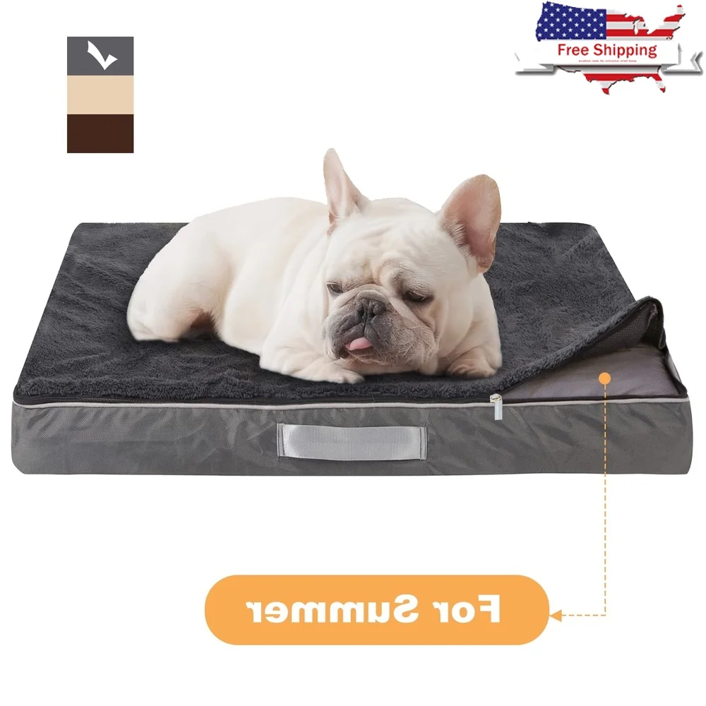 Orthopedic Dog Bed Thick Egg-Crate Foam Waterproof Removable Cover Washable Pet Mattress Medium Large Dogs Comfy Durable Design
Orthopedic Dog Bed Thick Egg-Crate Foam Waterproof Removable Cover Washable Pet Mattress Medium Large Dogs Comfy Durable Design