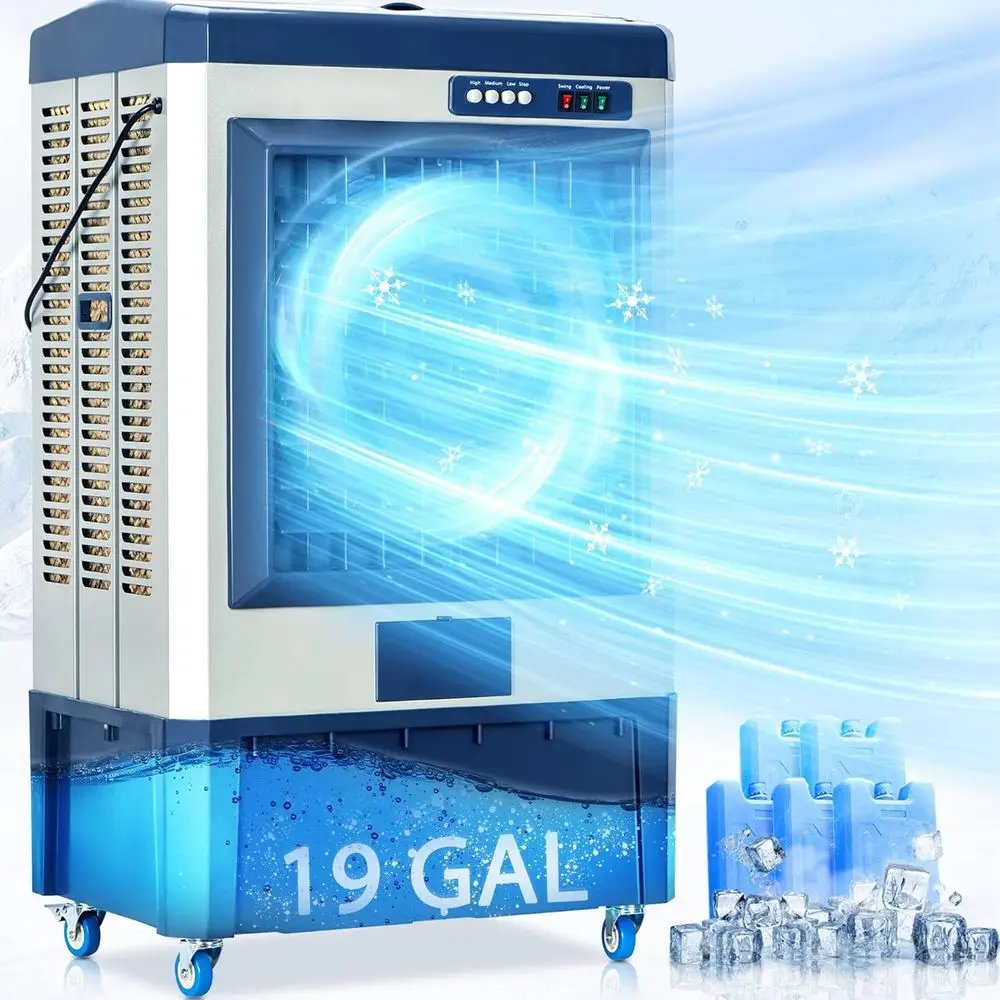 Роскошный промышленный испарительный охладитель 48, 6500 куб. футов в минуту, 3 скорости, 120 ° Осцилляция, резервуар на 19 галлонов, 5 пакетов льда, по индивидуальному заказу
Роскошный промышленный испарительный охладитель 48, 6500 куб. футов в минуту, 3 скорости, 120 ° Осцилляция, резервуар на 19 галлонов, 5 пакетов льда, по индивидуальному заказу