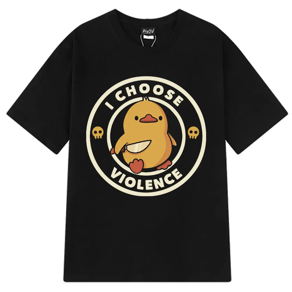 Funny I Choose Violence Chicken Meme Graphic T Shirt Men Woman Short Sleeve Tee Shirt Fashion Oversized Cotton Summer T-shirt
Funny I Choose Violence Chicken Meme Graphic T Shirt Men Woman Short Sleeve Tee Shirt Fashion Oversized Cotton Summer T-shirt
