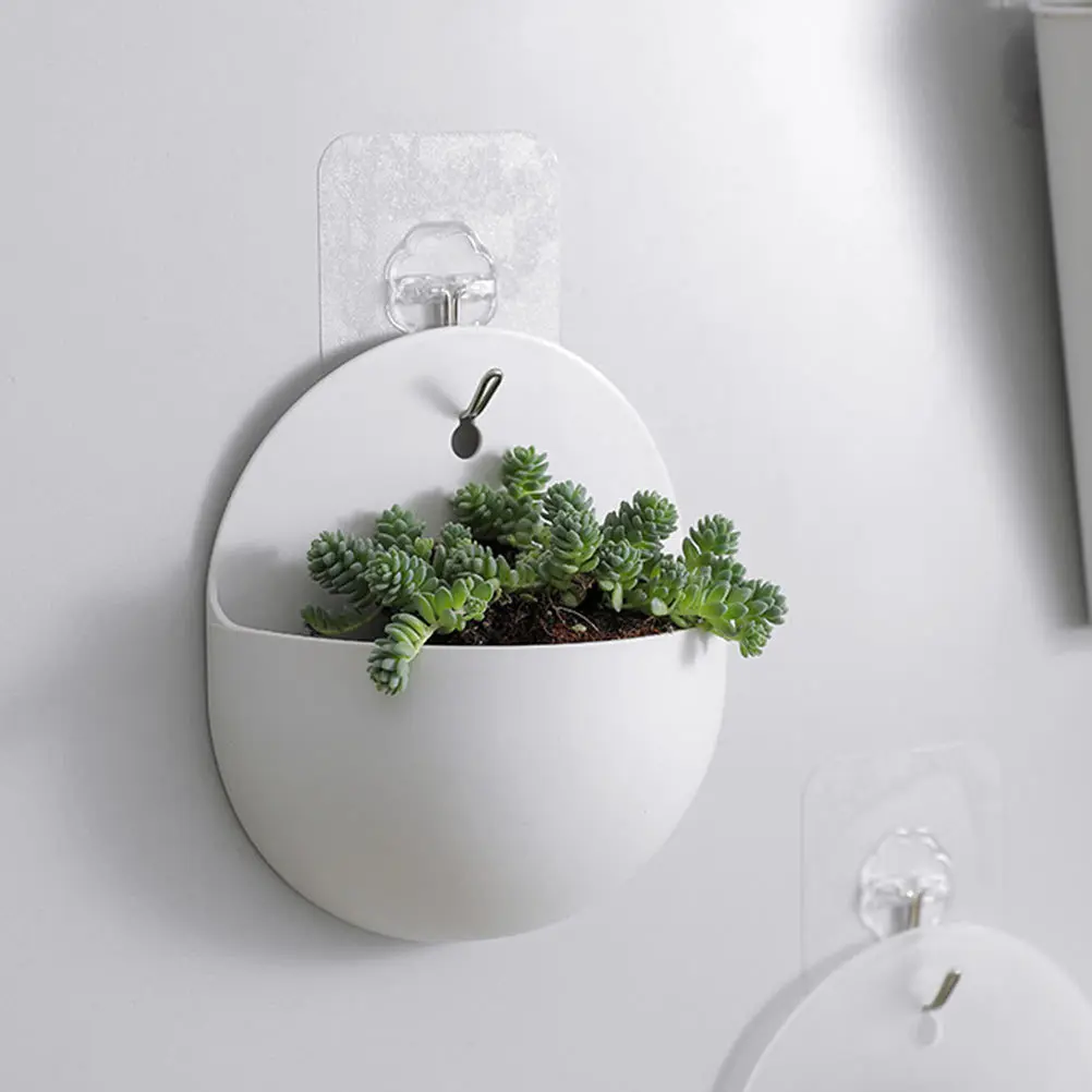 3Pcs Wall Hanging Flowerpot Plastic Semi-Circular Holder White Decorative Plant Vase Home Balcony Garden Convenient Holder
3Pcs Wall Hanging Flowerpot Plastic Semi-Circular Holder White Decorative Plant Vase Home Balcony Garden Convenient Holder
