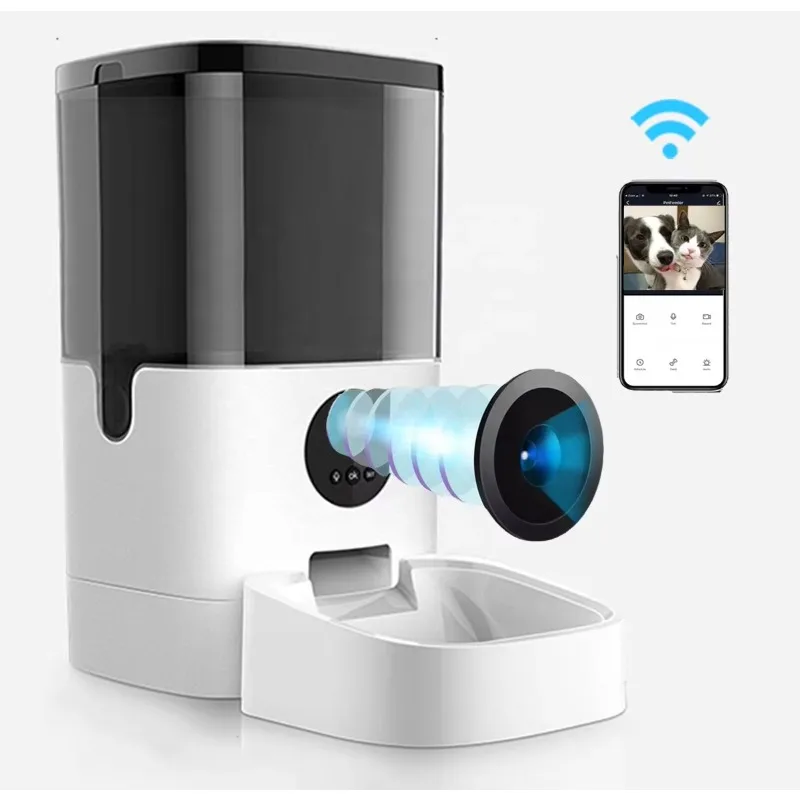 Phone App Control Tuya Smart Wifi Advanced Auto Reminder Timed Cat Dog Food Dispenser Automatic Pet Feeder Camera
Phone App Control Tuya Smart Wifi Advanced Auto Reminder Timed Cat Dog Food Dispenser Automatic Pet Feeder Camera