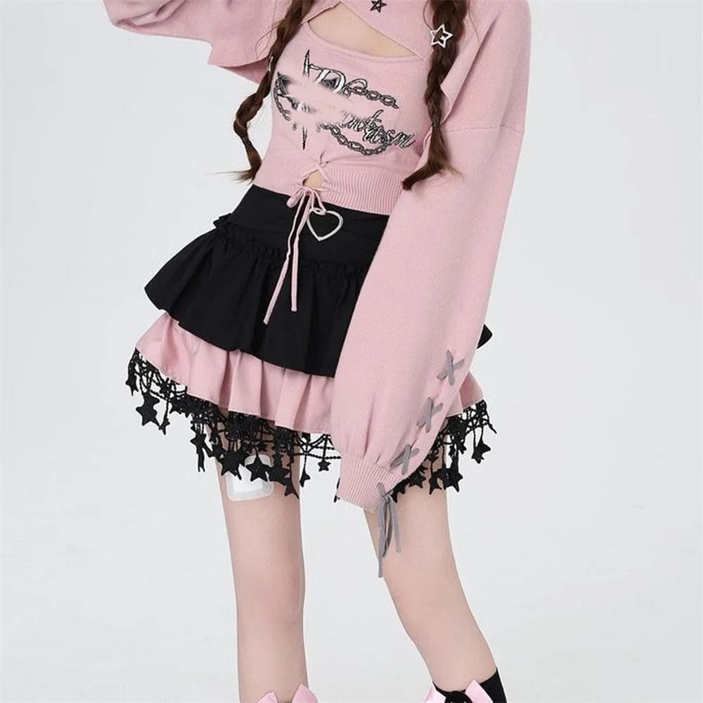 Ruffle Soft Girl Sweet Dance Kawaii Cool Puffy Cake Mini Skirt High Waist Japanese Style Punk Kpop Summer Lolita Y2k Girl Skirts
Ruffle Soft Girl Sweet Dance Kawaii Cool Puffy Cake Mini Skirt High Waist Japanese Style Punk Kpop Summer Lolita Y2k Girl Skirts