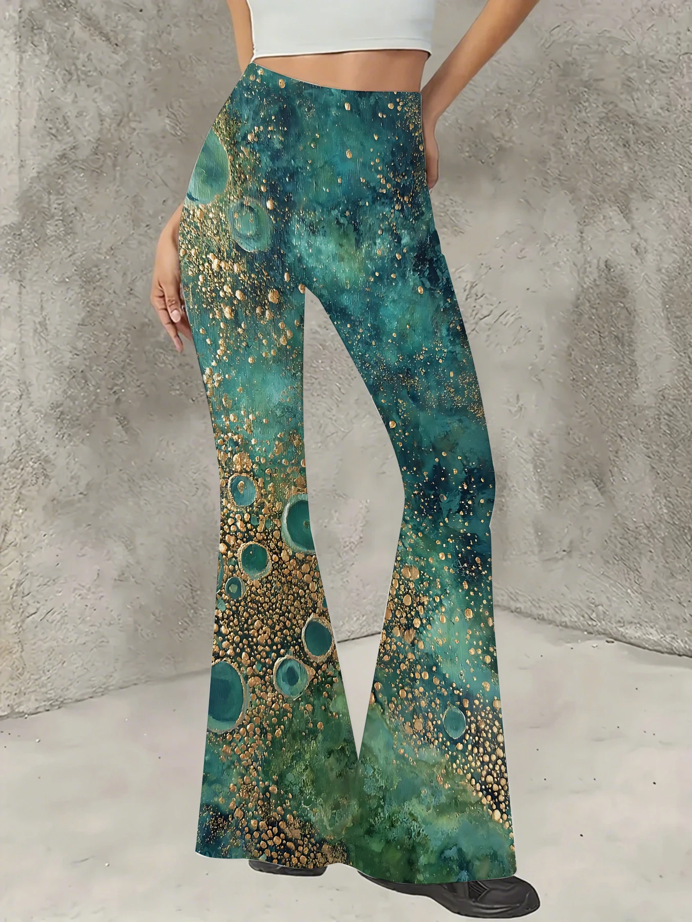 Women's Printed Flare Pants Y2K High Waist Bell Bottom Trousers Streetwear
Women's Printed Flare Pants Y2K High Waist Bell Bottom Trousers Streetwear
