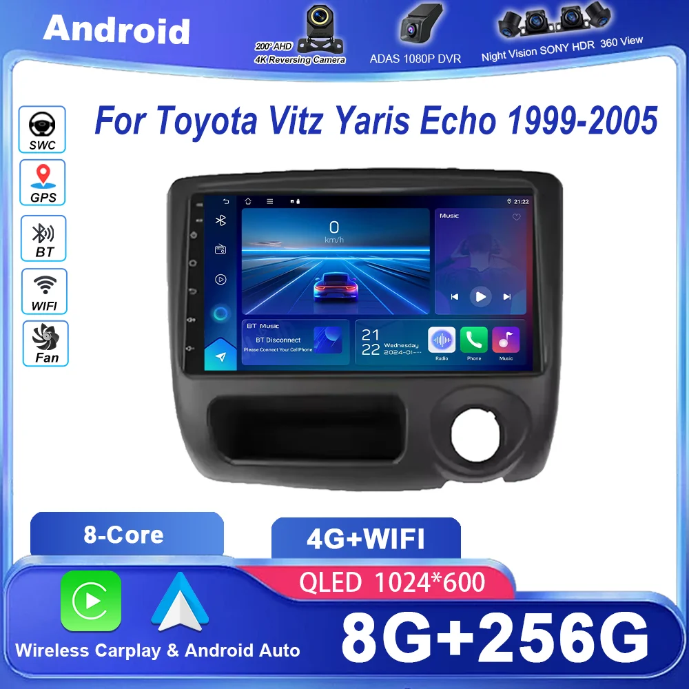 Car Dvd Android Carplay Auto For Toyota Vitz Yaris Echo 1999 -2005 Auto Radio Stereo GPS Navigation Multimidia Player 2Din WIFI
Car Dvd Android Carplay Auto For Toyota Vitz Yaris Echo 1999 -2005 Auto Radio Stereo GPS Navigation Multimidia Player 2Din WIFI