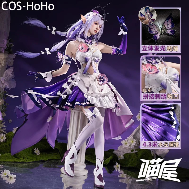 COS-HoHo Honkai: Star Rail Castorice игровой костюм элегантное платье униформа косплей костюм Хэллоуин карнавальный наряд для вечеринки женский 
COS-HoHo Honkai: Star Rail Castorice игровой костюм элегантное платье униформа косплей костюм Хэллоуин карнавальный наряд для вечеринки женский