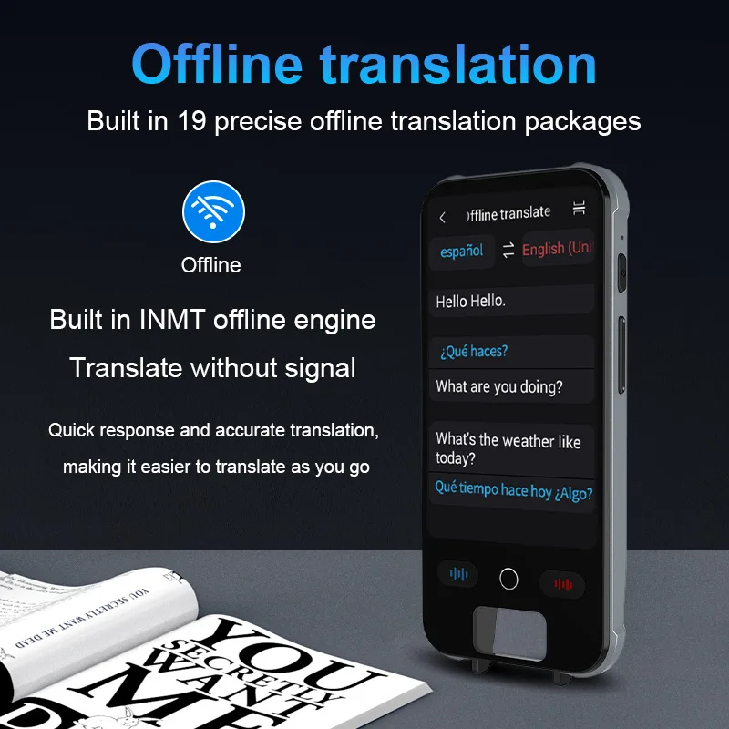 Accurate Offline Multi- Voice Translation Foreign Language Learning Conference Travel Translator
Accurate Offline Multi- Voice Translation Foreign Language Learning Conference Travel Translator