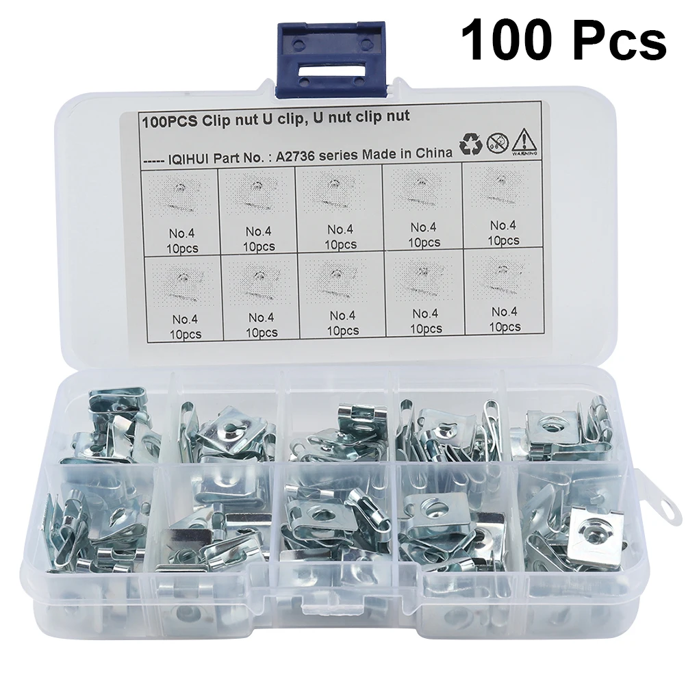 100 Pcs Zinc U-shaped Reed Spire Clips Manganese Steel Fastener High Elasticity Body Decorations Plastic Easy Installation
100 Pcs Zinc U-shaped Reed Spire Clips Manganese Steel Fastener High Elasticity Body Decorations Plastic Easy Installation