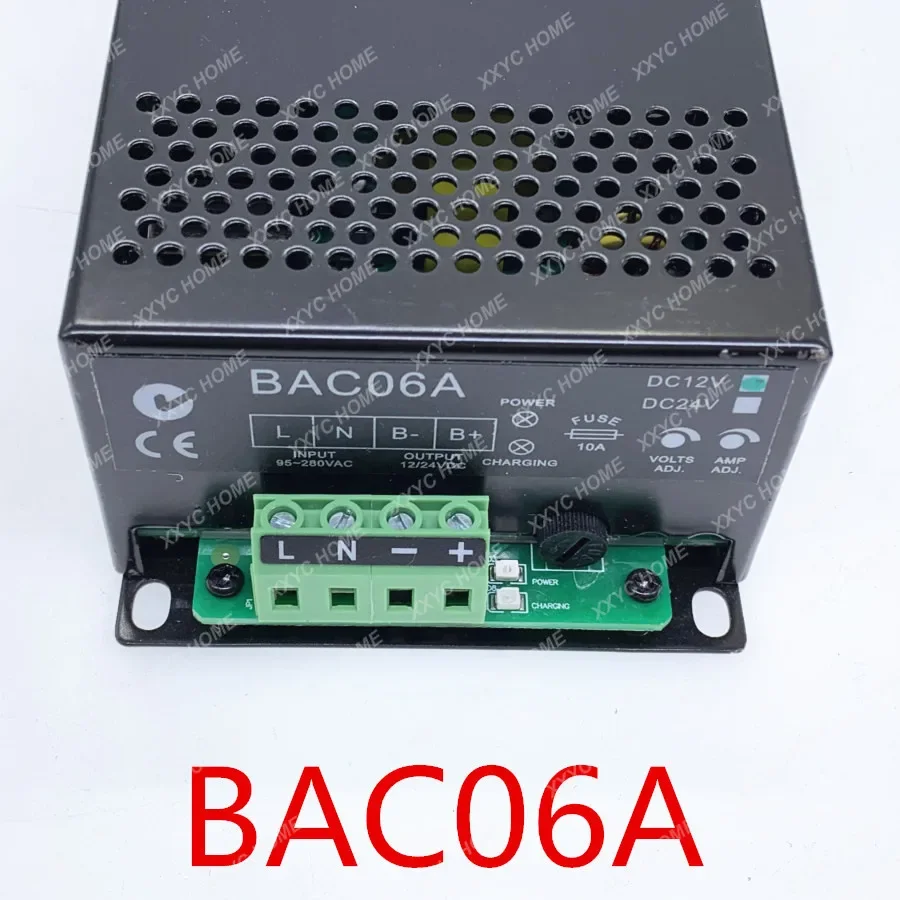 BAC06A 12V or 24V Battery Charger Floating charge, 12V or 24V Auto Battery charger 12V 6A or 24V 3A
BAC06A 12V or 24V Battery Charger Floating charge, 12V or 24V Auto Battery charger 12V 6A or 24V 3A