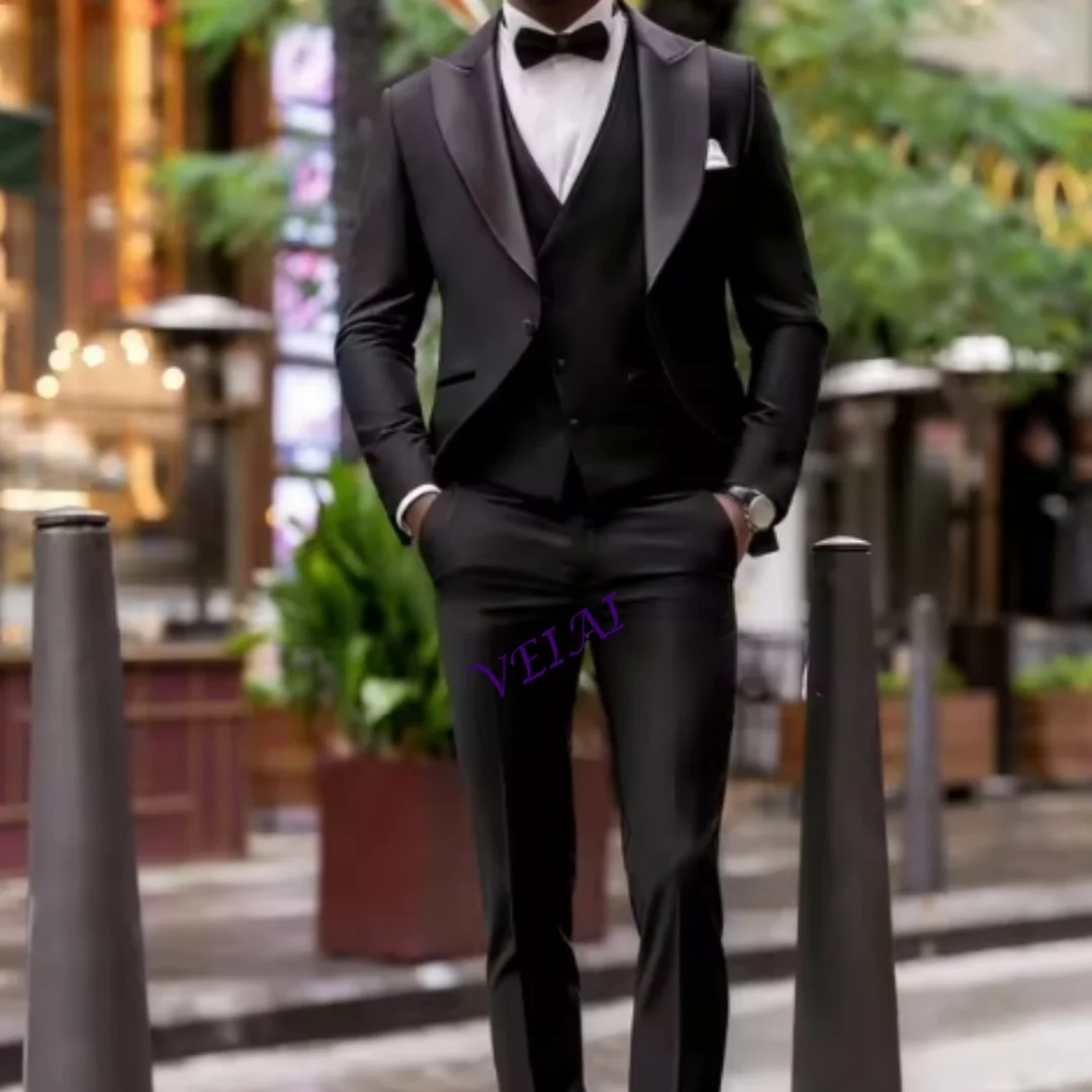 CustomizedFormal Black Men's Suit Set For Wedding Suit Elegant Single Breasted Jacket Pants Modern Business Men Groomsmen Occasi
CustomizedFormal Black Men's Suit Set For Wedding Suit Elegant Single Breasted Jacket Pants Modern Business Men Groomsmen Occasi