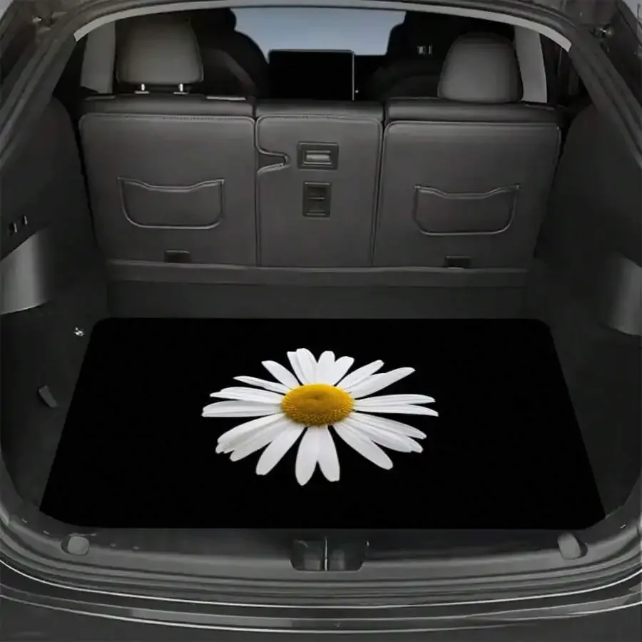 Heavy Duty Car Trunk Mat For SUV Sedan Minivan - Black Floor Liner With Daisy Design
Heavy Duty Car Trunk Mat For SUV Sedan Minivan - Black Floor Liner With Daisy Design