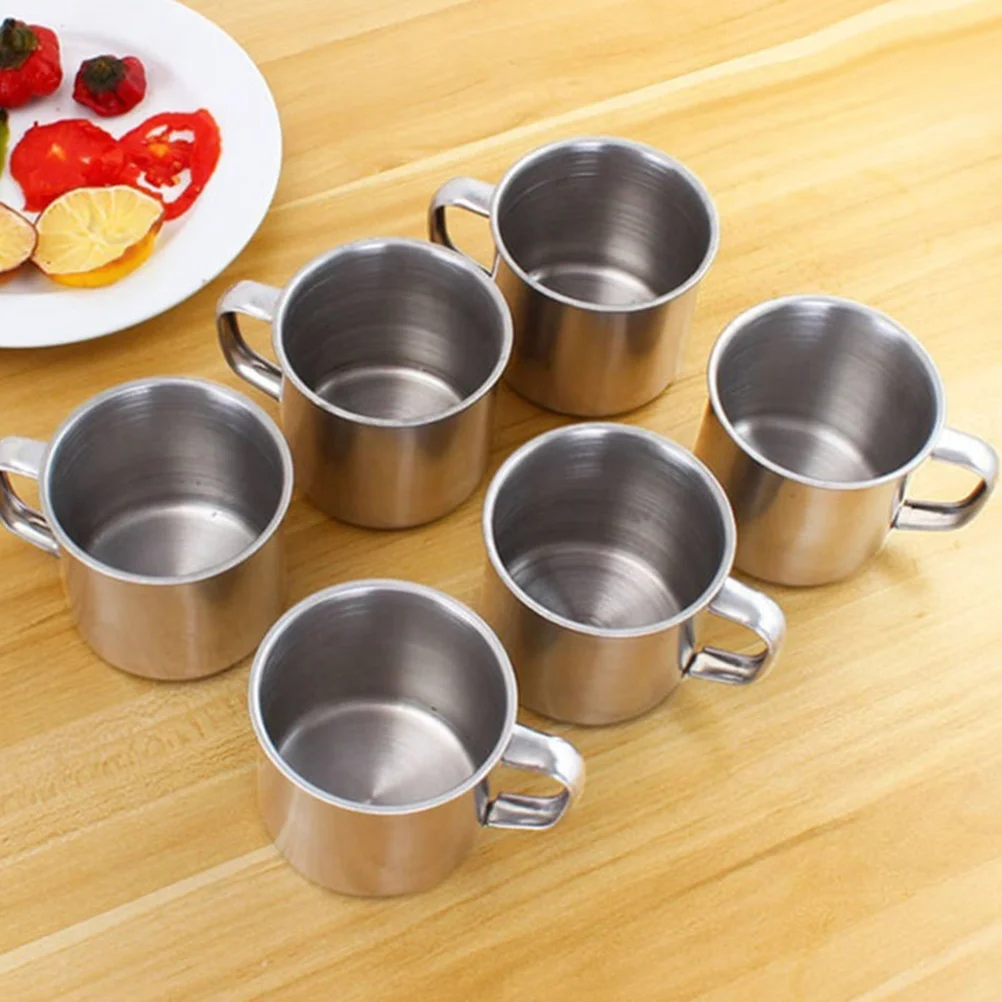 2 Pcs Tea Cups Stainless Steel Water Kindergarten One Piece Tumbler for Camping Coffee Mug Silver Drinking Mugs Student
2 Pcs Tea Cups Stainless Steel Water Kindergarten One Piece Tumbler for Camping Coffee Mug Silver Drinking Mugs Student
