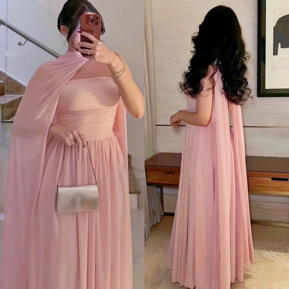 Customized Chiffon Pleat A-line Strapless Long Dresses Bespoke Occasion Party Simple Modern Style Matching
Customized Chiffon Pleat A-line Strapless Long Dresses Bespoke Occasion Party Simple Modern Style Matching