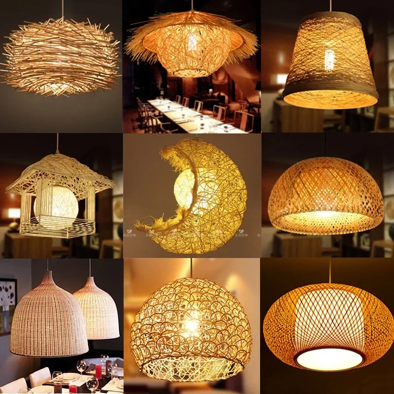 Chinese LED Rattan Chandelier Round Bird's Nest House Straw Hat Bamboo Lamp Art Restaurant Hotel Home Decorative Lights
Chinese LED Rattan Chandelier Round Bird's Nest House Straw Hat Bamboo Lamp Art Restaurant Hotel Home Decorative Lights