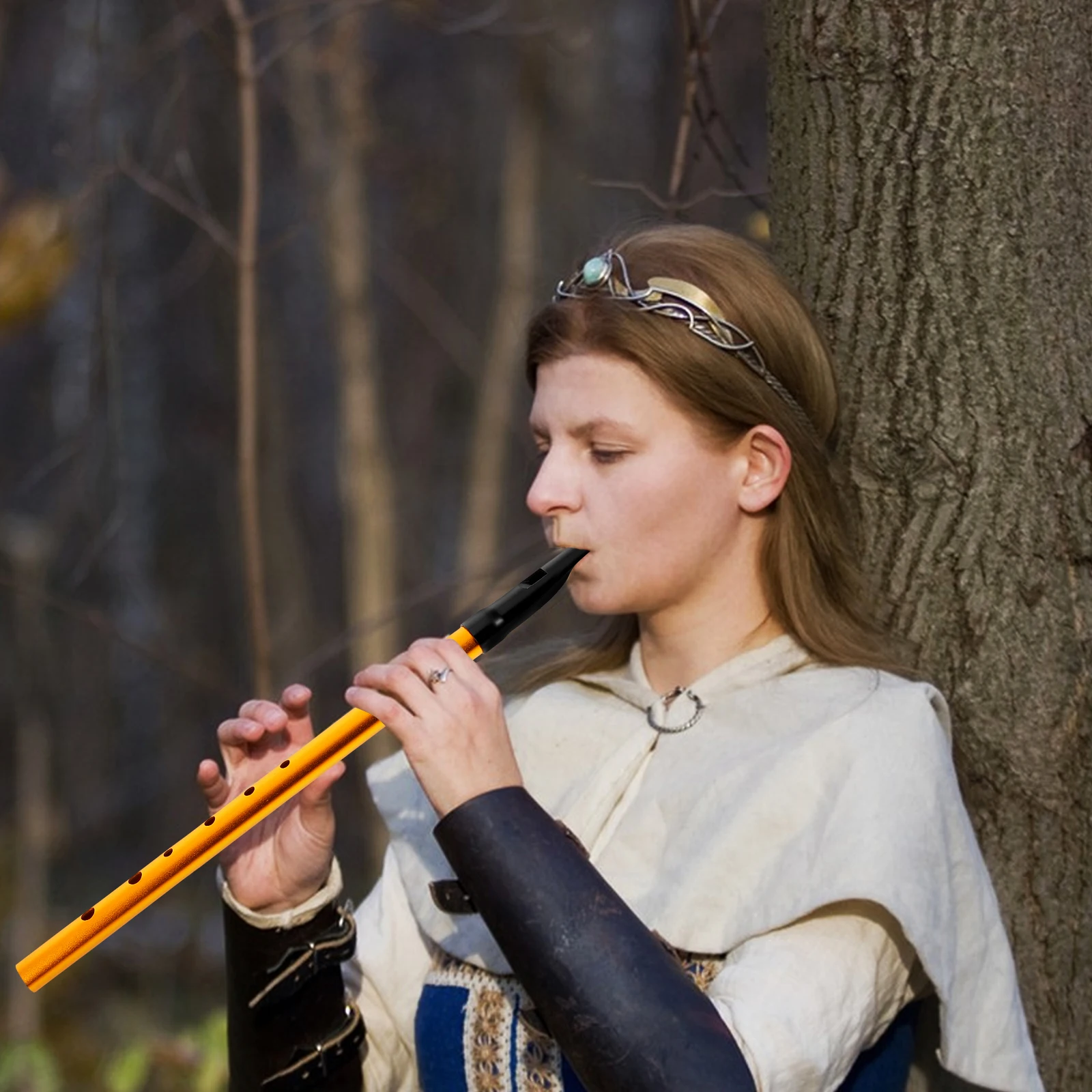 Beginner Recorder Black Whistle with Lanyard Golden Aluminum Alloy 6-hole Irish
Beginner Recorder Black Whistle with Lanyard Golden Aluminum Alloy 6-hole Irish