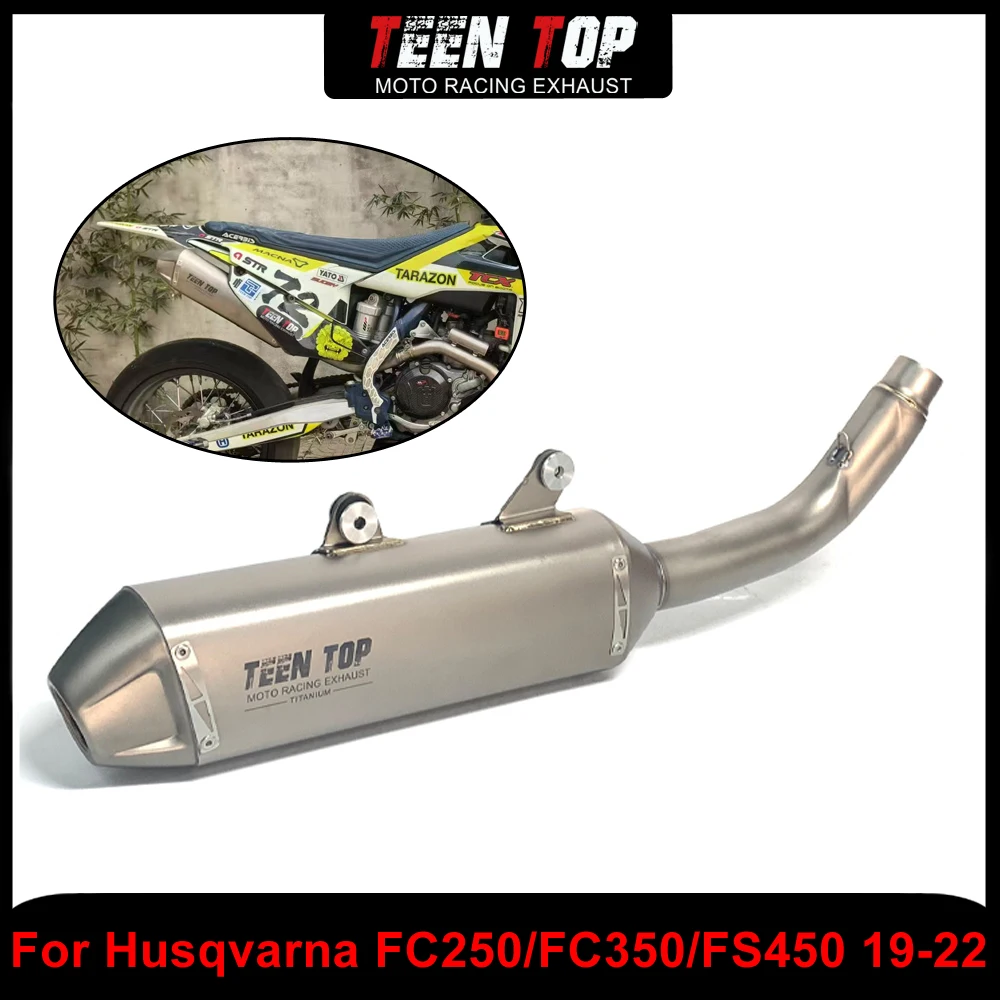 Titanium Alloy Motorcycle Escape Slip-on Exhaust For Husqvarna FC250/FC350/FC450/FX350 Exhaust Muffler Middle Pipe FS450 19-22
Titanium Alloy Motorcycle Escape Slip-on Exhaust For Husqvarna FC250/FC350/FC450/FX350 Exhaust Muffler Middle Pipe FS450 19-22