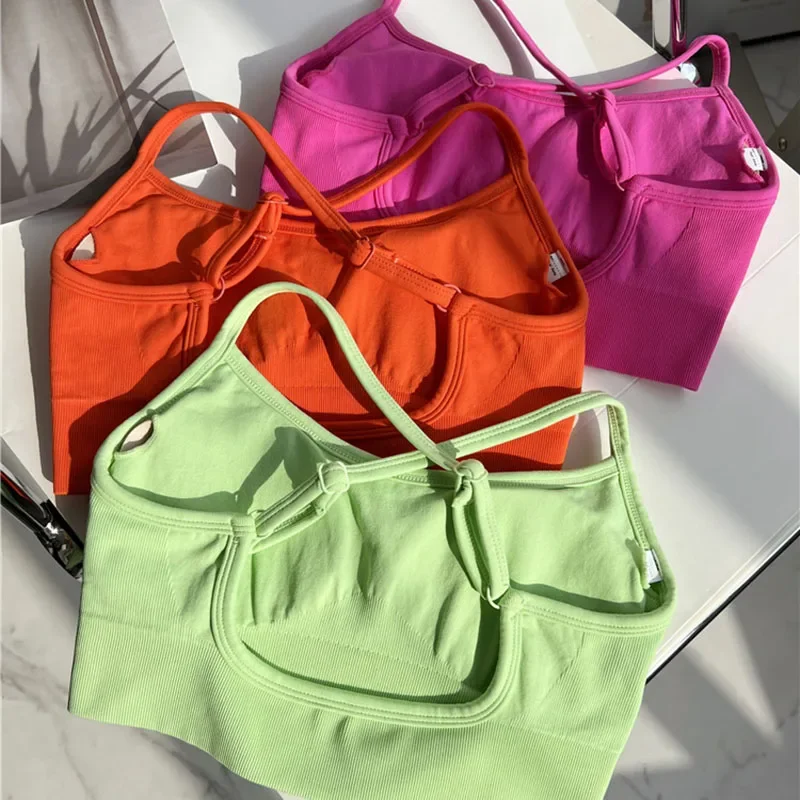 Candy Color Seamless High Stretch Sports Bra Top Women Push Up Yoga Gym High Strength Crop Top Fitness Top
Candy Color Seamless High Stretch Sports Bra Top Women Push Up Yoga Gym High Strength Crop Top Fitness Top