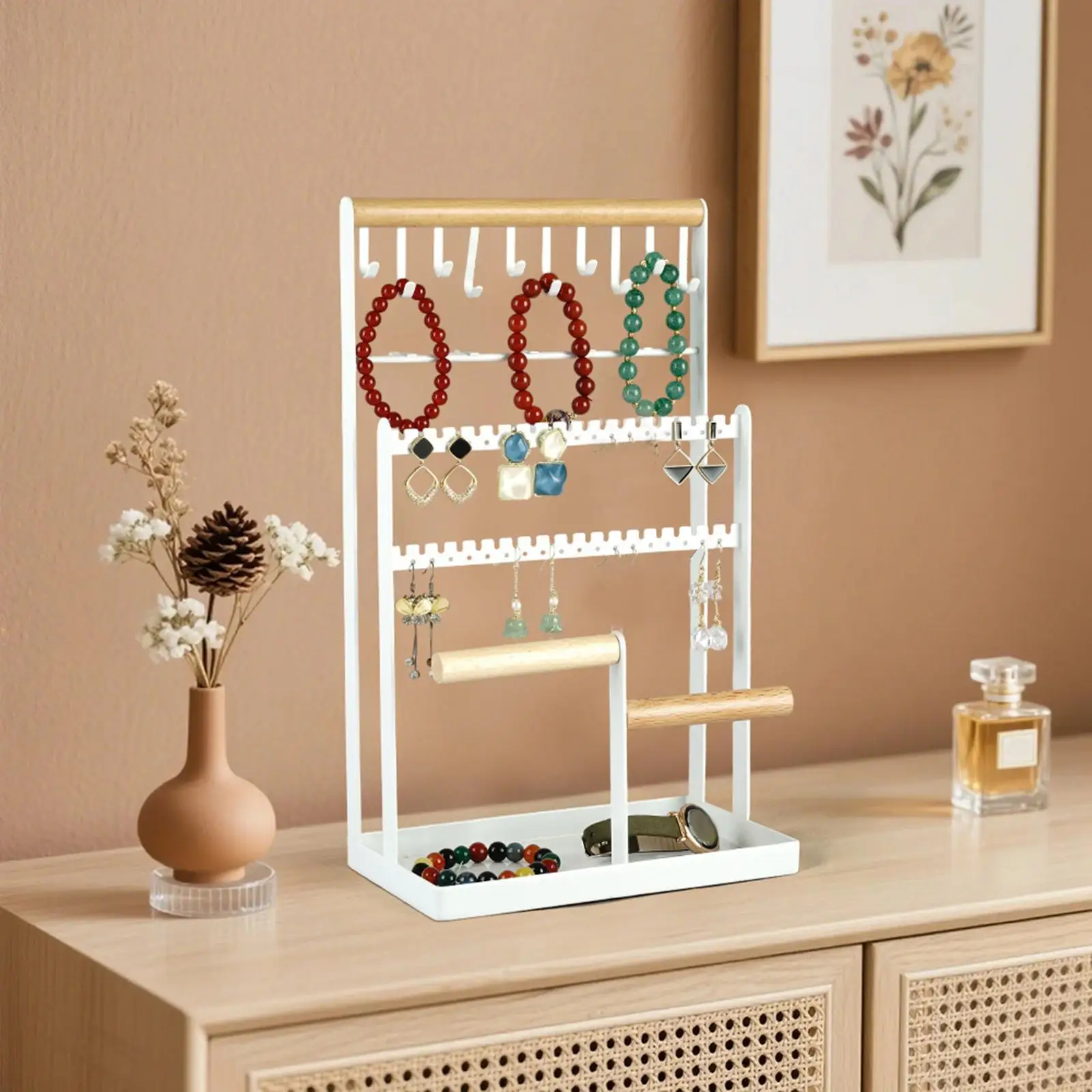 Jewelry Stand Gifts Storage Tree Large Capacity Decorative with Base Earring Holder for Store Earrings Rings Necklaces Home
Jewelry Stand Gifts Storage Tree Large Capacity Decorative with Base Earring Holder for Store Earrings Rings Necklaces Home