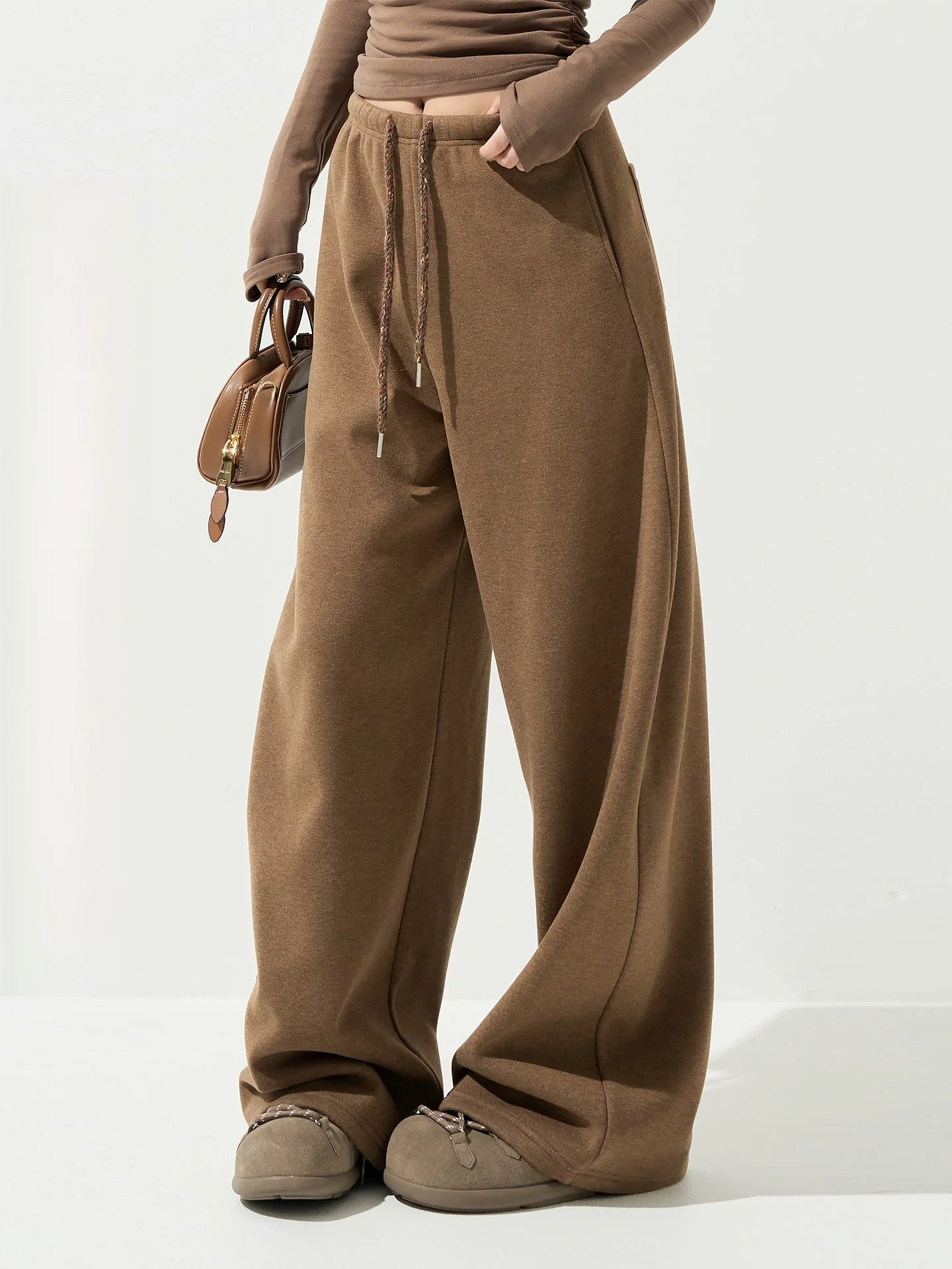 Thickened High Waist Wide Leg Straight Casual Pants Women's Autumn Winter Korean Style Loose Warm Match All Long Pants
Thickened High Waist Wide Leg Straight Casual Pants Women's Autumn Winter Korean Style Loose Warm Match All Long Pants