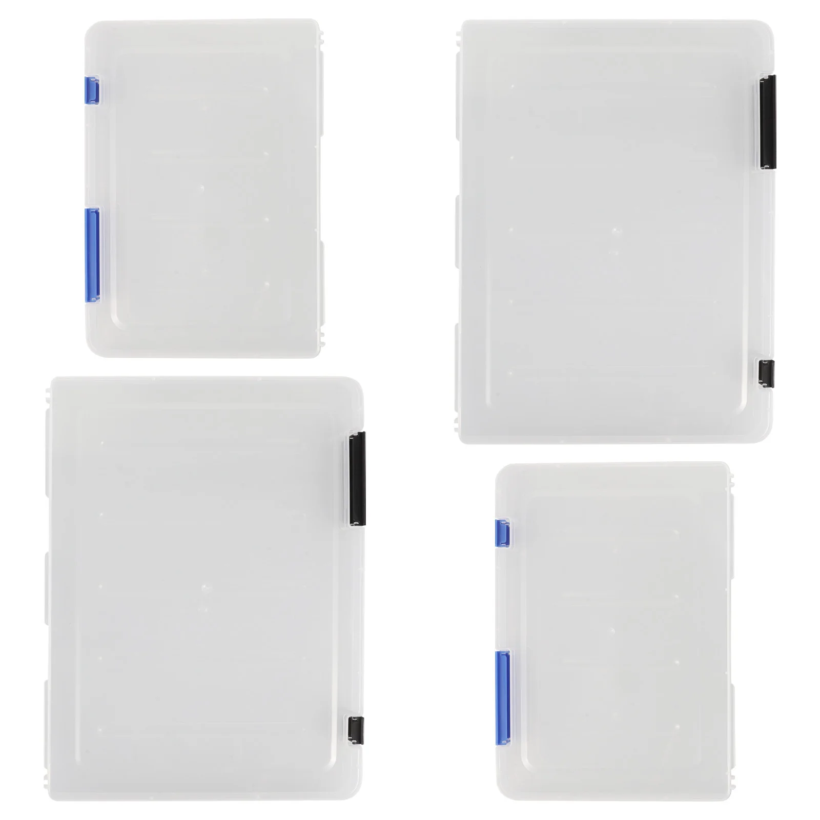 4pcs A5 Transparent Rectangular Plastic File Storage Box Dual Buckle Lid For Documents Office Supplies Craft Paper
4pcs A5 Transparent Rectangular Plastic File Storage Box Dual Buckle Lid For Documents Office Supplies Craft Paper