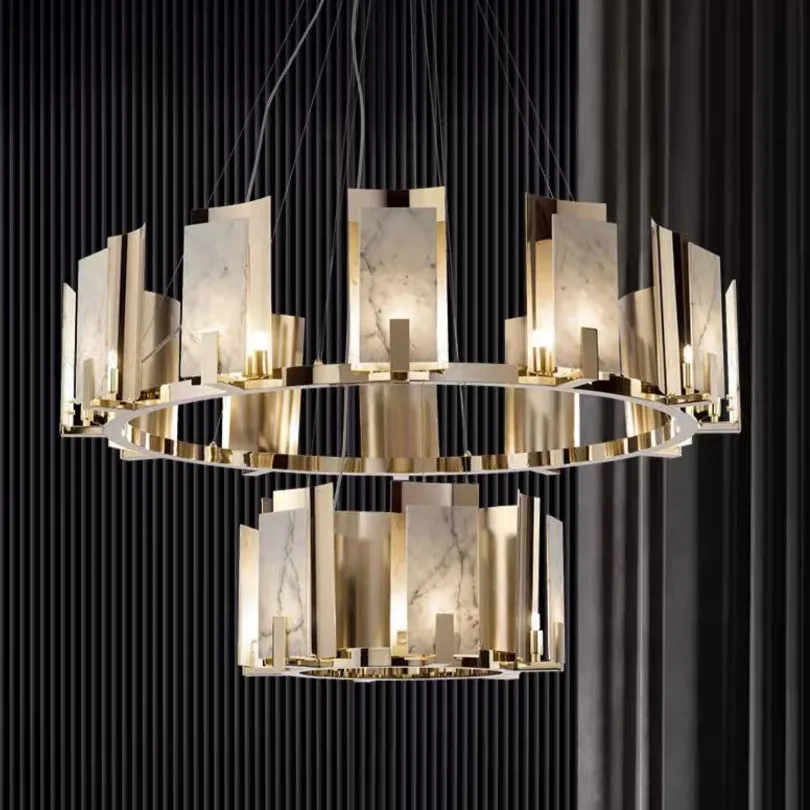 Modern LED Natural Marble Ceiling Chandeliers For Living Dining Room Branch Pendant Lamps Villa Hall Hanging Light
Modern LED Natural Marble Ceiling Chandeliers For Living Dining Room Branch Pendant Lamps Villa Hall Hanging Light