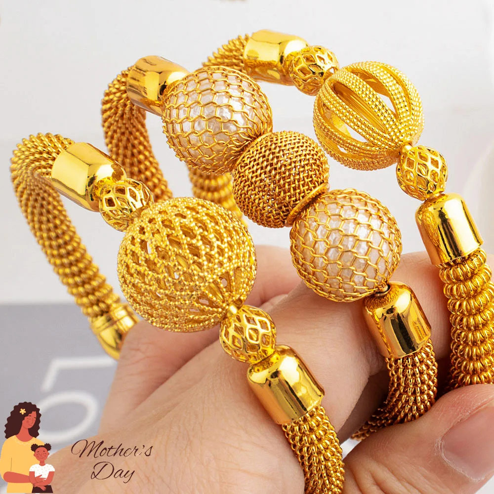 Dubai Women Luxury Adjustable Bracelet Dubai Fashion Bead Bangle Grid Bangle Jewelry Gift For Party Mother's Day Wedding
Dubai Women Luxury Adjustable Bracelet Dubai Fashion Bead Bangle Grid Bangle Jewelry Gift For Party Mother's Day Wedding